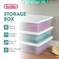 thumbnail image 3 of Sterilite 28 Qt Clear Plastic Stacking Storage Container Box w/Lid, 40 Pack, 3 of 12