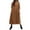 Brown, variant on Elegant Women Slim Dress Vestidos Women Simple Coats Solid Color Long Sleeve Corduroy Inspiration Thick Wrinkled Plus Size Coats