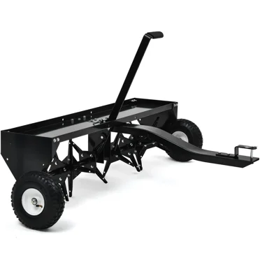 Dextrus 48" 122CM Tow Plug Lawn Aerator Lawn Spike Aerator Lawn& Garden Steel Heavy Duty