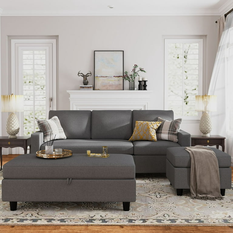 Honbay Convertible Sectional Sofa Set L