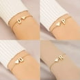 thumbnail image 6 of K-KED Fashion Love Heart Bracelet for Women Personality Design 26 Letters Bracelet-_-A13, 6 of 9
