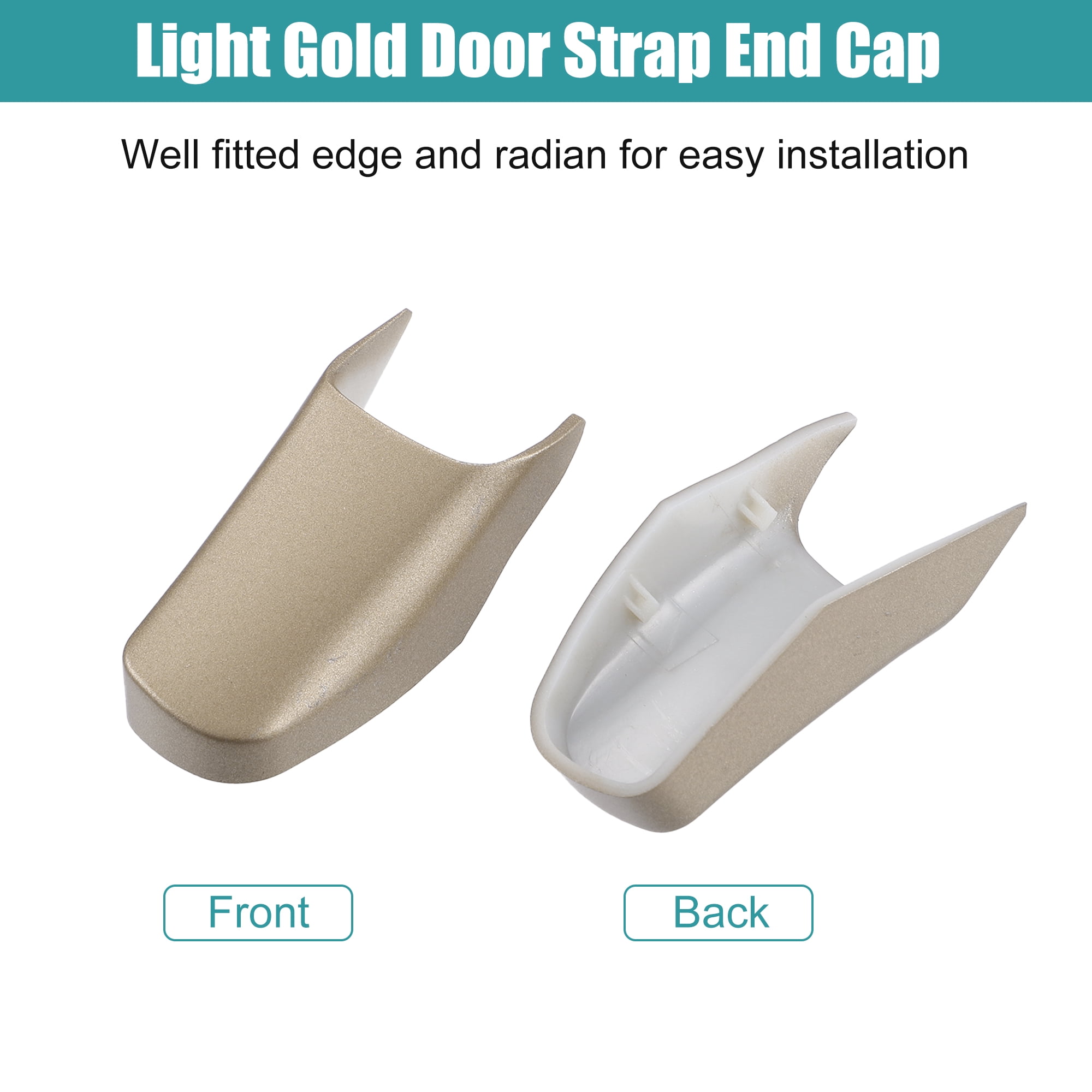 Unique Bargains 4 Pcs Car Door Pull Strap End Caps for Lincoln Town Car 2003-2011