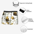 thumbnail image 3 of Honeii Honey Bee Insect Men's Underwear Boxer Briefs Pack, ComfortSoft Boxer Brief for Men, Moisture-Wicking Breathable-X-Large, 3 of 5