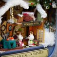 thumbnail image 4 of Maison de poupée miniature en boîte faite à la main, thème du bon vieux temps (promenade en hiver), 4 of 4