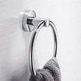 thumbnail image 2 of Ounissouiy Colgador de soporte de anillo de toalla de acero inoxidable cromado montado en la pared baño hogar Hotel Accesorios de baño Ounissouiy HA020098-00, 2 of 6
