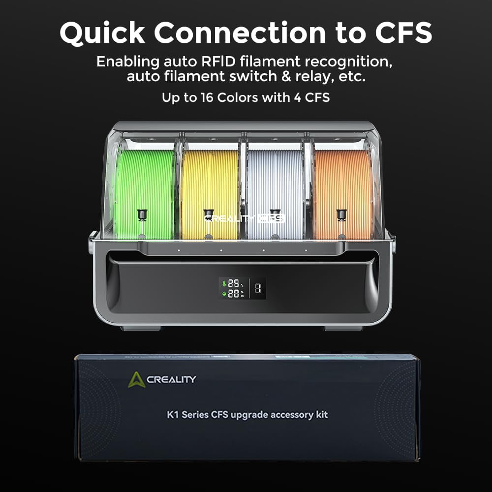 Creality CFS Filament System with K1 Upgrade Accessory Kit, Multi