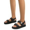 thumbnail image 1 of Sandalias Suela Gruesa Doble Correa para Mujer Antideslizantes Ajustables, 1 of 9