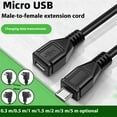 thumbnail image 5 of Mini USB Extension Cable USB 5Pin Male to Female Data Power Extension Cable Adapter for Dash Camera Digital Camera, 5 of 10