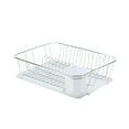 thumbnail image 2 of Kitchen Details Chrome 3 Piece Set Dish Rack in White, 2 of 3
