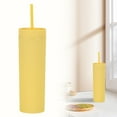 thumbnail image 2 of 16oz Plastic Cute Cold Cups with Lids and Straws Bulk for Iced Coffee Reusable for Adults Kid Women Party Leak Proof and Double Wall Insulated Reusable Plastic Cups,Travel Reusable Iced Coffee Cup, 2 of 4