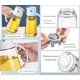 thumbnail image 3 of Drip Free Olive Oil Dispenser Bottle for Kitchen Cooking, 23 OZ Automatic Flip Open Borosilicate Glass Condiment Container with Measurement BPA-Free L, 3 of 5