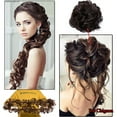 thumbnail image 3 of Chignon Long Désordonné Synthétique à Enrouler Chignon Bouclé DIY Chignon Queue de Cheval Postiches, 3 of 7