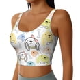 thumbnail image 5 of Sports Bra For Women, Cute Dog Puppy Cartoon Sports Bras For Women High Support, Workout Tank Tops Woman With Removable Cups, 5 of 8