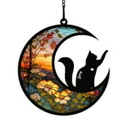 Yirtree 1 Set Pet Memorial Pendant Unique Exquisite Workmanship Acrylic Dog Memorial Suncatcher Beautiful Pet Sympathy Gift