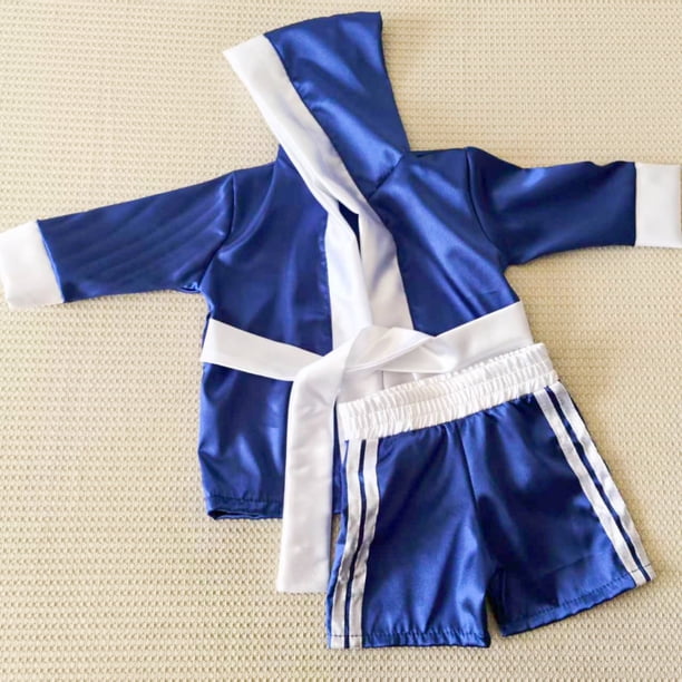Disfraz de boxeo para niños: accesorio fotográfico para recién nacidos. Traje de boxeo suave para sesiones de fotos infantiles en estudio y primera sesión.
