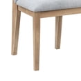 thumbnail image 4 of Benjara Emi 25" Dining Chair Set of 2- Cushioned Seat- Gray Linen Upholstery, 4 of 6