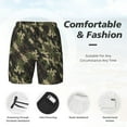 thumbnail image 3 of Men's 2 in 1 Swim Trunks with Compression Liner Camouflage Quick Dry Beach Shorts, 3 of 6