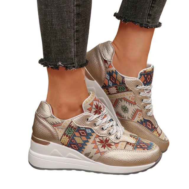 Zapatillas deportivas informales de moda para mujer, antideslizantes, cómodas y transpirables, bonitas zapatillas de verano para caminar con cremallera lateral y cordones