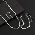 thumbnail image 7 of Gieenan Elegant Wedding Accessory Set Sophisticated Wedding Rhinestones Jewelry Set Necklace Earrings for Bridesmaids, 7 of 7