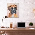 thumbnail image 2 of Stupell Industries Cute Boxer Dog Pet Animal Watercolor Painting Canvas Wall Art by George Dyachenko, 2 of 6