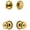 Lifetime Brass, variant on Grandeur 834236 Soleil Solid Brass Single Cylinder Keyed Entry Deadbolt And Passage Knob