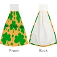 thumbnail image 4 of Hanging Towels 1 Pcs, Dish Towels St. Patrick's Day Shamrocks Absorbent Hand Towels with Hanging Loop Washcloth for Bathroom Kitchen, 4 of 6
