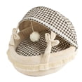 thumbnail image 2 of Cama cueva para gatos para todas las estaciones, cómoda, cálida, plegable, lavable, semicerrada, tienda para mascotas, cama cueva para gatos, perros pequeños S, 2 of 5