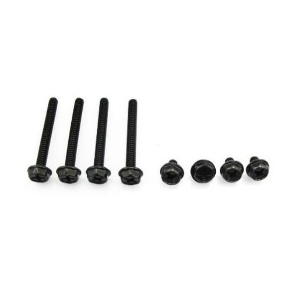 xspc radiator screw set, 6-32 unc, mixed 5mm & 30mm, black, 8-pack