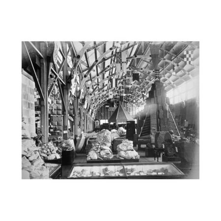 New Exhibition Design - Mineral Court of New South Wales, Centennial International Exhibition, Australia, 1888 Print Wall Art By O'Shamessy