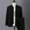 thumbnail image 4 of Spring Chinese Style Retro Ethnic Style Suits Men's Suits Spring Stand-up Collar Chinese Tunic, 4 of 7