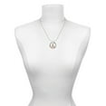 thumbnail image 3 of Delight Jewelry Rose Goldtone Crystal Initial - A - Gymnastics Mom Ring Charm Necklace, 18", 3 of 4