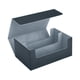thumbnail image 3 of Caja para guardar barajas de cartas, organizador de doble fila para juegos de cartas de colección negro y gris, 3 of 9