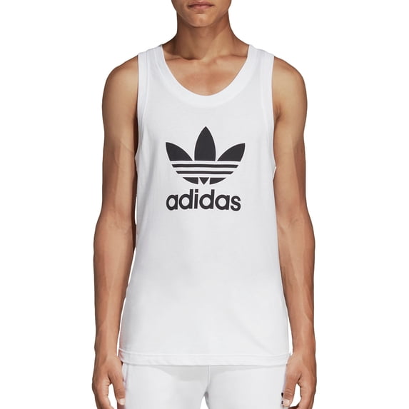 adidas Originals Men's Trefoil Tank Top, White, S