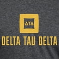 thumbnail image 3 of CafePress - Delta Tau Delta Gold Stacked Signature T Shirt - Mens Tri-blend T-Shirt, 3 of 4