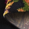 thumbnail image 5 of Safavieh Fiesta Augustin Floral Shag Area Rug, Black/Yellow, 8' x 10', 5 of 10