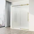 thumbnail image 5 of Vigo VG6021MBFL6076R Elan E-Class 76" High X 60" Wide Sliding Frameless Shower Door -, 5 of 7