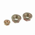 thumbnail image 4 of 5/10/20pcs Color Zinc Flange Hex Nut M3 M4 M5 M6 M8-M12 Hex Knurl Locking Nuts Alloy Steel, 4 of 5