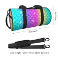 thumbnail image 2 of Balery Rainbow Scales2 Bolsa de Gimnasio para Mujeres y Hombres, Bolsa de Viaje Impermeable, Bolsa de Fin de Semana con Compartimento para Zapatos y Bolsillo Húmedo, 2 of 6