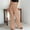 Khaki, variant on Kiplyki Wide Leg Pants Women Color High Waisted Vent Waist Retraction Appear Thin Tether Pants
