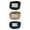 Black / Navy / Khaki, variant on CTM Kids' Adjustable Elastic Belt with Magnetic Buckle (Pack of 3 Colors)
