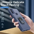thumbnail image 5 of TASHHAR Moto G Play 2023 Case with Magnetic Ring Kickstand Military Grade Double Layer Drop Protection Rugged Detachable for Motorola G Play 2023/G Pure/G Power 2022 Phone - Blue, 5 of 9