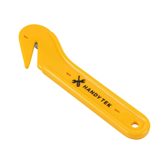 Restaurantware Safety Box Cutter 12 Pack Of Concealed Blade Box Opener Durable Ergonomic Handle Built-In Hole 6.65" × 1.87" Yellow Plastic Utility Knife For Opening Packages, Cartons, Cardboards