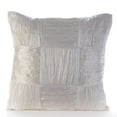 thumbnail image 1 of Housse d'Oreiller, Housse d'Oreiller Blanche 18x18 Pouces (45x45 cm), Housses de Coussin Blanches de Designer, Housse d'Oreillers Uni Écrasé, Housse d'Oreillers Carrée en Soie Écrasée, Patchwork - Pure Dreams, 1 of 3
