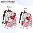 thumbnail image 2 of Balery Textured Heart Abstract Art Mochila Clásica Impresa Básica para Viaje, Mochila Escolar Resistente al Agua, Mochila de Lona con Correas Ajustables-Medium, 2 of 5
