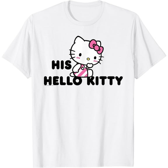 His Hello Kitty and Dear Daniel Couples DTG Print Unisex T-Shirt