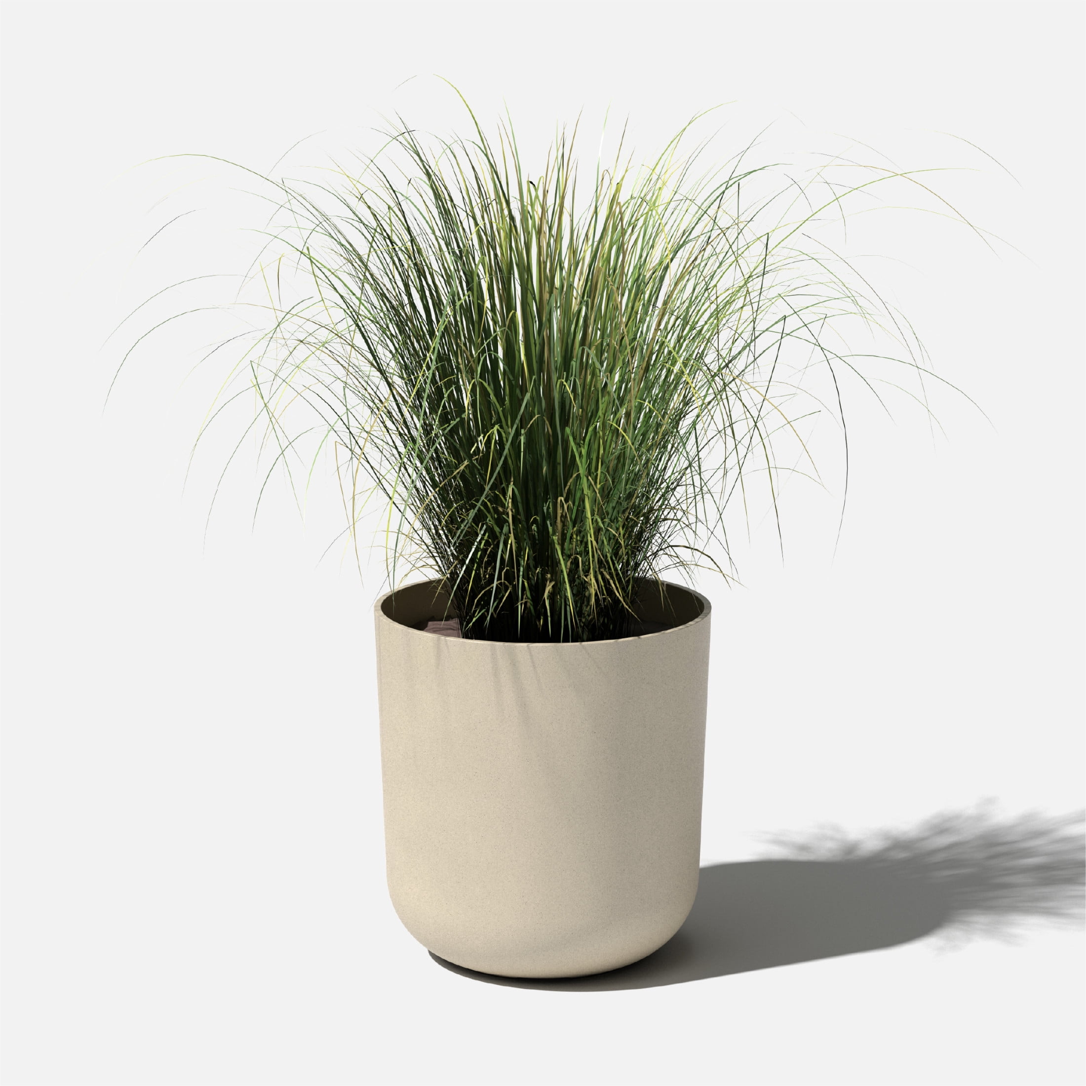 Veradek Mason Series Kona 20" Plastic-Stone Planter - Sand