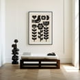 thumbnail image 2 of Eastern Print Norwegian Folk Art Poster - Scandinavian Neutral Modern Decor, 16x24 UNFRAMED, 2 of 5