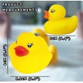 thumbnail image 2 of 9 patos de goma amarillos, patitos clásicos chirriantes y flotantes, juguetes flotantes de vinilo mate para la hora del baño del bebé, patos clásicos (9 patos), 2 of 5