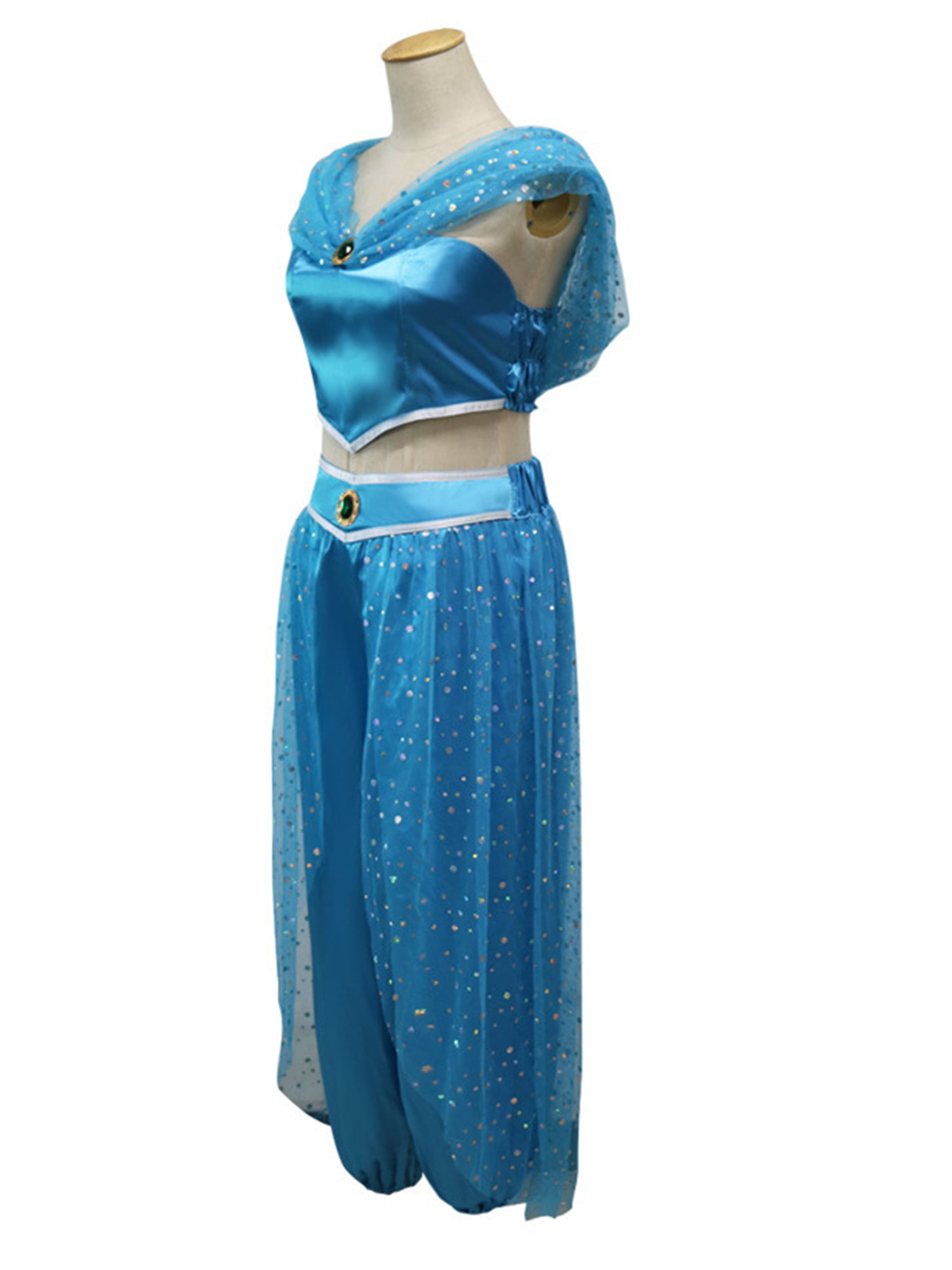 Disney Princess Aladdin Jasmine Deluxe Girl\'s Halloween Fancy-Dress Costume  for Toddler, XS - Walmart.com