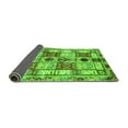 thumbnail image 2 of Ahgly Company Indoor Square Abstract Green Modern Area Rugs, 6' Square, 2 of 4